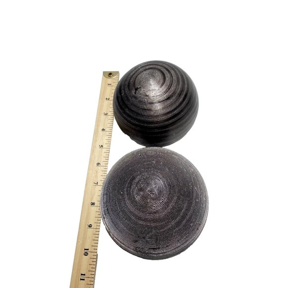 Brown Balls Center piece / Spheres Decor Balls 2 Pcs Decorative - Picture 3 of 14